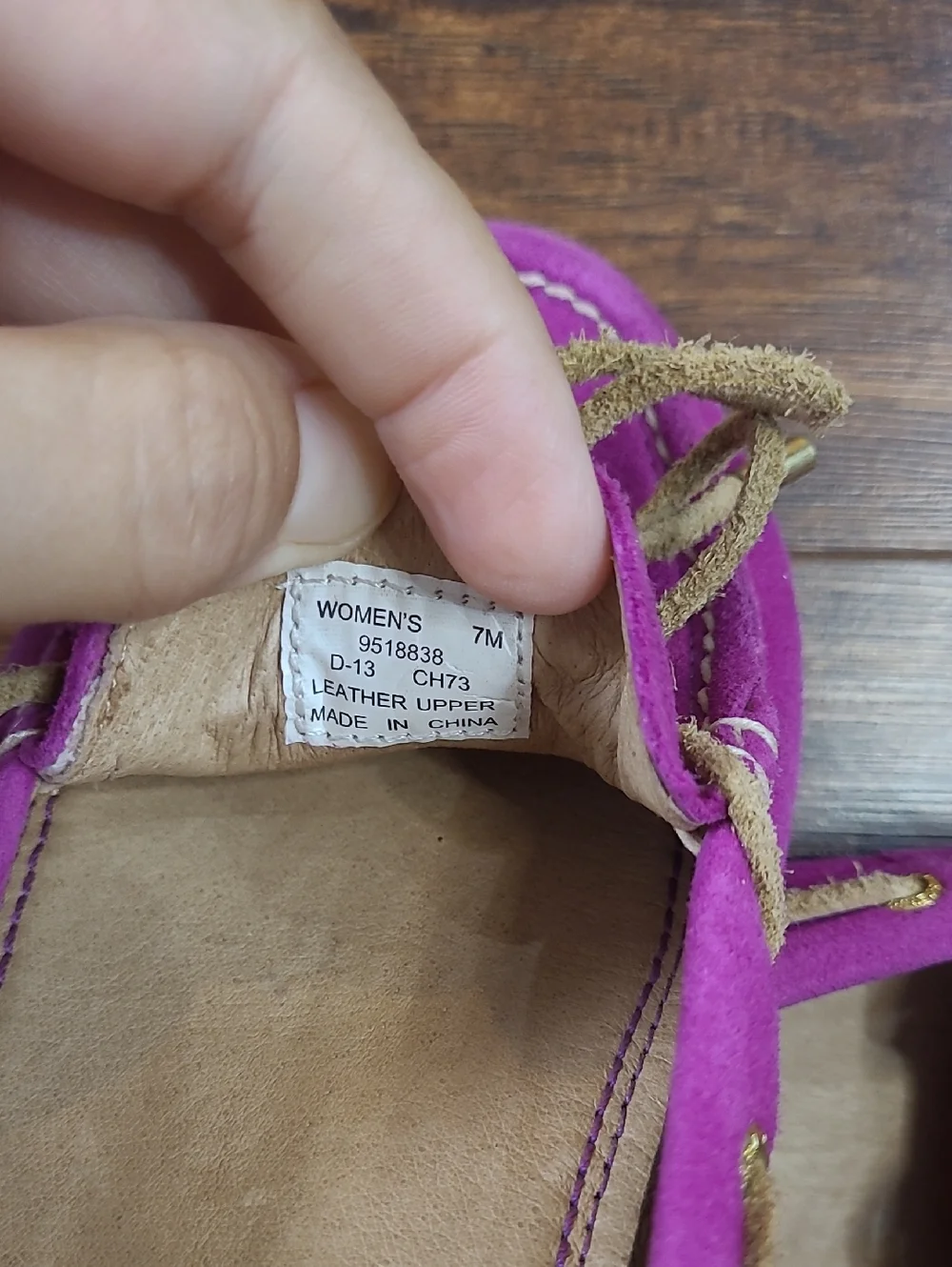 Sperry Women's Suede Boat Shoes in Fuchsia Leather Upper Size 7 - Picture 10 of 10